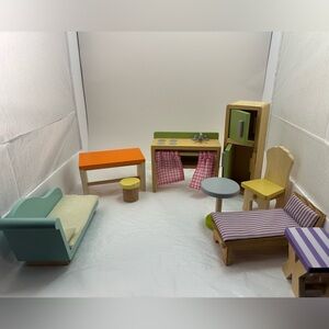KidKraft Wooden Dollhouse Furniture Set- 9 pieces total